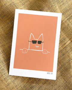 Greeting card (Boy with Art) - Kool Kat