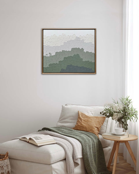 Scape - Misty Hills  (oak framed)