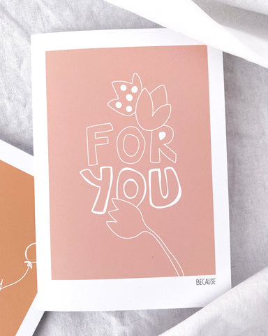 Greeting card - Because